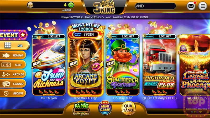 Nhiều thể loại game bài hấp dẫn